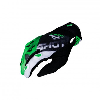 Gants Cross SHOT Devo Ultimate Noir Neon Vert CE Enfant Gants Cross SHOT Devo Ultimate Noir Neon Vert CE Enfant