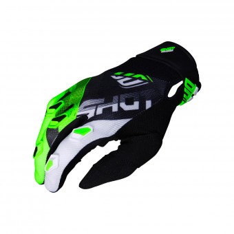 Gants Cross SHOT Devo Ultimate Noir Neon Vert CE Gants Cross SHOT Devo Ultimate Noir Neon Vert CE
