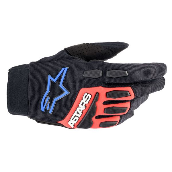Gants Cross Alpinestars Full Bore XT Black Bright Red Blue Gants Cross Alpinestars Full Bore XT Black Bright Red Blue