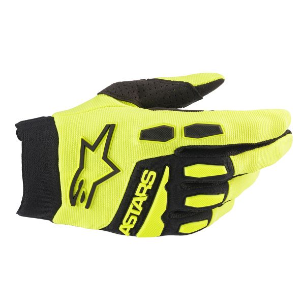 Gants Cross Alpinestars Full Bore Yellow Fluo Black Enfant