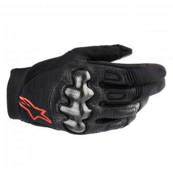 Gants Cross Alpinestars Megawatt Gloves Black Red Fluo