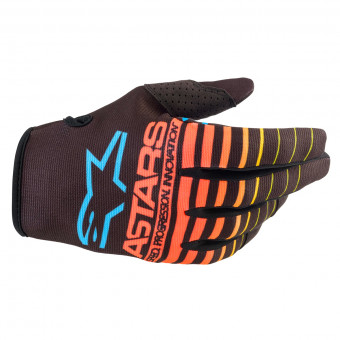 Gants Cross Alpinestars Radar Glove Black Yellow Fluo Coral Enfant Gants Cross Alpinestars Radar Glove Black Yellow Fluo Coral Enfant
