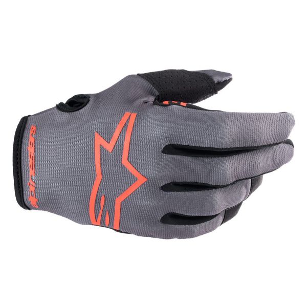 Gants Cross Alpinestars Radar Magnet Neon Red Enfant