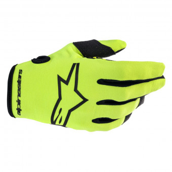 Gants Cross Alpinestars Radar Yellow Fluo Black Enfant Gants Cross Alpinestars Radar Yellow Fluo Black Enfant