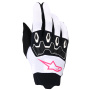 Gants Cross Alpinestars Stella Full Bore V2 Gloves White Pink Fluo Black