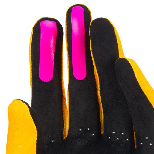 Alpinestars Supertech Mx Gloves Gold Black Fluo Pink