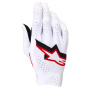 Gants Cross Alpinestars Supertech Mx Gloves White Black Fire Red