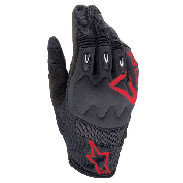 Gants Cross Alpinestars Techdura Glove Fire Red Black Gants Cross Alpinestars Techdura Glove Fire Red Black