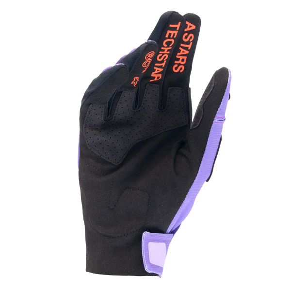 Alpinestars Techstar Glove Light Blue Red Berry Black