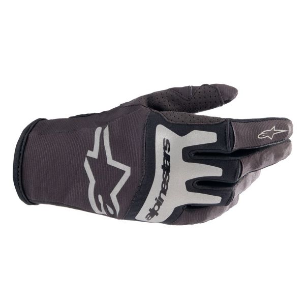 Gants Cross Alpinestars Techstar Gloves Black Brushed Silver