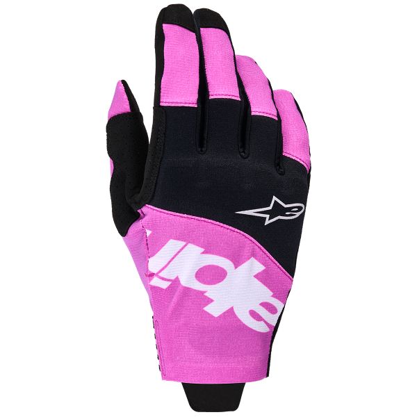 Gants Cross Alpinestars Techstar Gloves Black Light Gray Purple