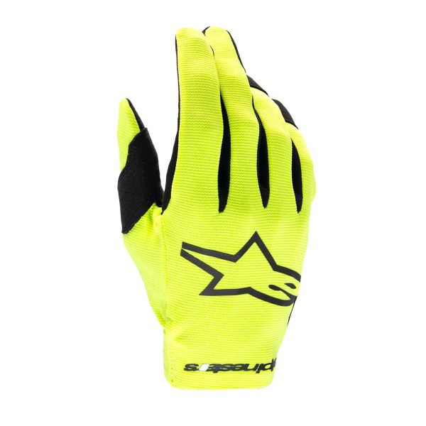 Gants Cross Alpinestars Youth Radar Yellow Fluo Black Gants Cross Alpinestars Youth Radar Yellow Fluo Black