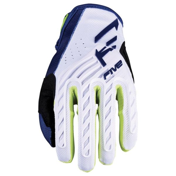 Gants Cross Five Mxf3 Evo Navy white fluo Yellow