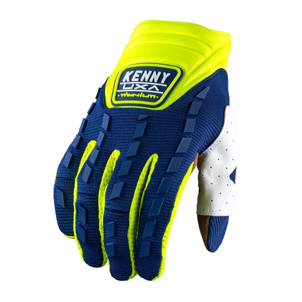 Gants Cross Kenny Titanium Navy Neon Yellow Gloves