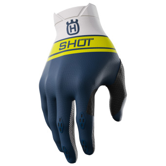 Gants Cross SHOT Aerolite Husqvarna Limited Edition 2024 Blue CE