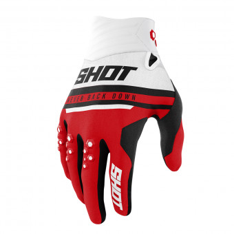 Gants Cross SHOT Contact Shining Glove Red Gants Cross SHOT Contact Shining Glove Red