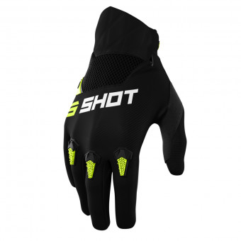 Gants Cross SHOT Devo Neon Yellow Gloves