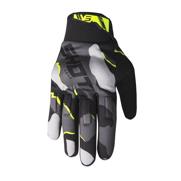 Gants Cross SHOT Drift Camo Neon Yellow