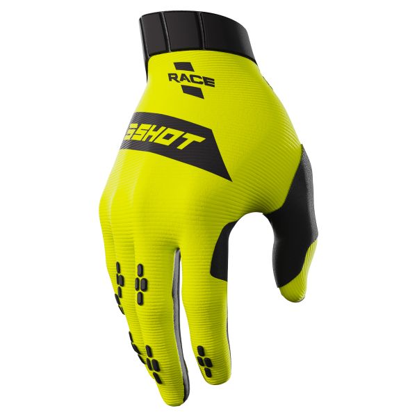 Gants Cross SHOT Race Fluo Yellow Enfant