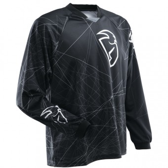 Maillot Cross Thor Static Black Jersey