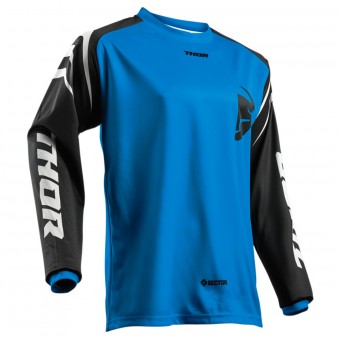 Maillot Cross Thor Sector Zones Blue Enfant Maillot Cross Thor Sector Zones Blue Enfant