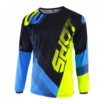 Maillot Cross SHOT Devo Ultimate Bleu Neon Jaune Enfant Maillot Cross SHOT Devo Ultimate Bleu Neon Jaune Enfant