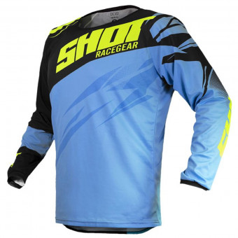 Maillot Cross SHOT Devo Ventury Cyan Neon Yellow Maillot Cross SHOT Devo Ventury Cyan Neon Yellow