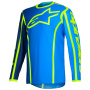 Maillot Cross Alpinestars Fluid Apex Jersey Blue Yellow Fluo