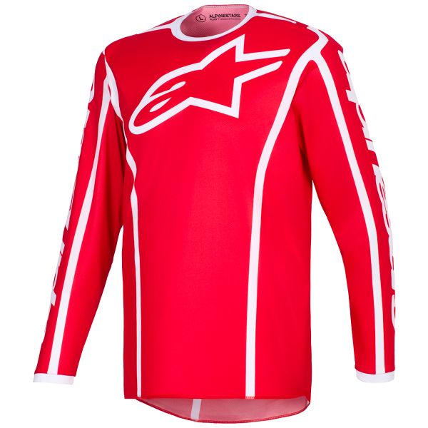 Maillot Cross Alpinestars Fluid Apex Jersey Red White