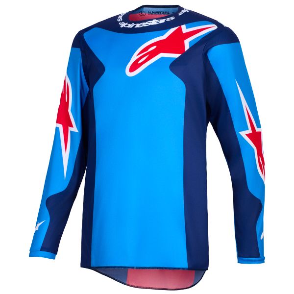 Maillot Cross Alpinestars Fluid Grid Jersey Blue Red