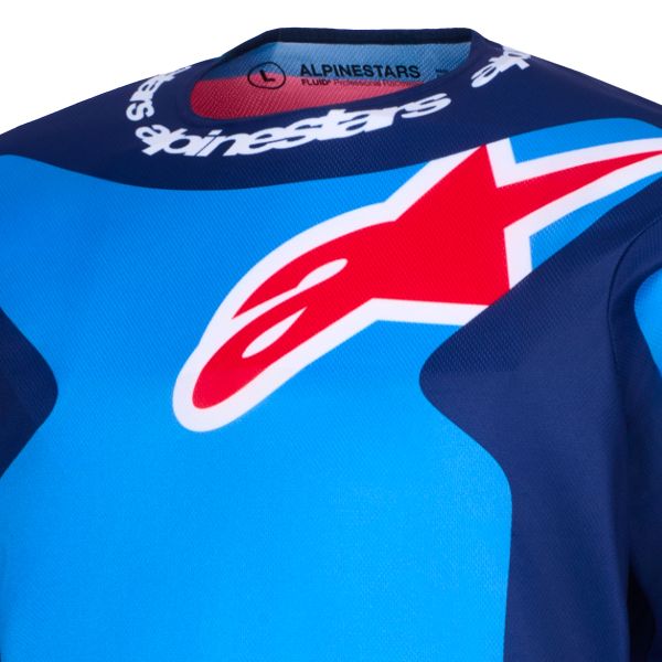 Alpinestars Fluid Grid Jersey Blue Red