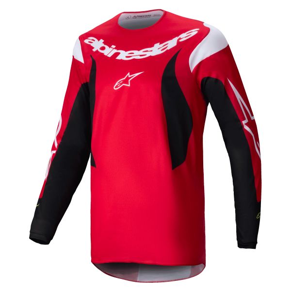 Maillot Cross Alpinestars Fluid Haul Bright Red Black Maillot Cross Alpinestars Fluid Haul Bright Red Black