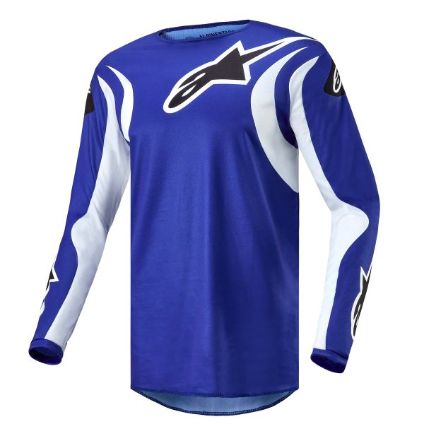 Maillot Cross Alpinestars Fluid Lucent Blue Ray White
