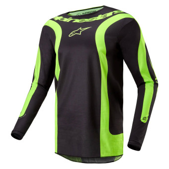 Maillot Cross Alpinestars Fluid Lurv Black Yellow Fluo