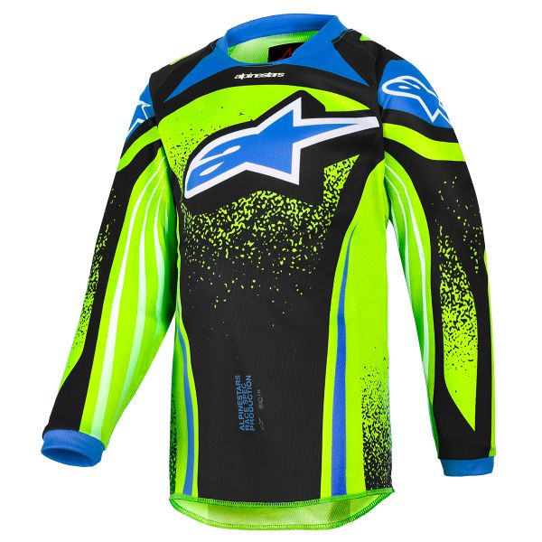 Maillot Cross Alpinestars Kids Racer Nomur Jersey Dk Navy Yllw FL Ucla Blue