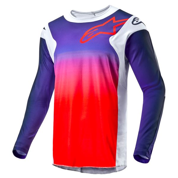 Maillot Cross Alpinestars Racer Hoen Light Grey Hot Orange Black