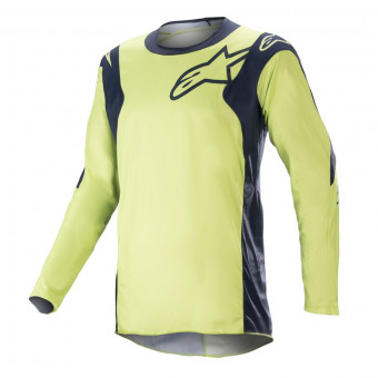 Maillot Cross Alpinestars Racer Hoen Night Navy Fluorite Green