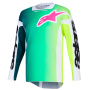 Maillot Cross Alpinestars Racer Portl Jersey Green White Black