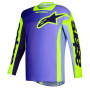 Maillot Cross Alpinestars Racer Portl Jersey Purple Yellow Fluo