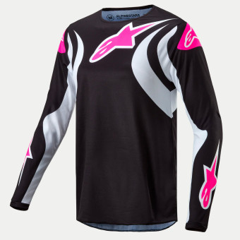 Maillot Cross Alpinestars Stella Fluid Black White