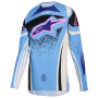 Maillot Cross Alpinestars Stella Techstar Nomur Jersey Light Blue Off White Black