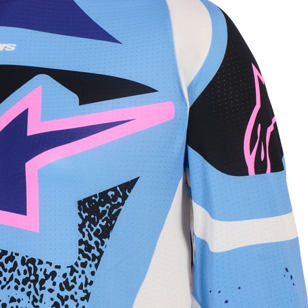 Alpinestars Stella Techstar Nomur Jersey Light Blue Off White Black