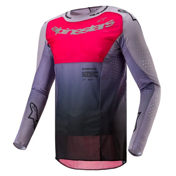 Maillot Cross Alpinestars Supertech Dade Iron Red Berry