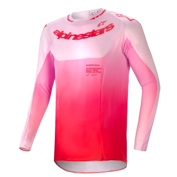 Maillot Cross Alpinestars Supertech Dade Red Berry Lilac