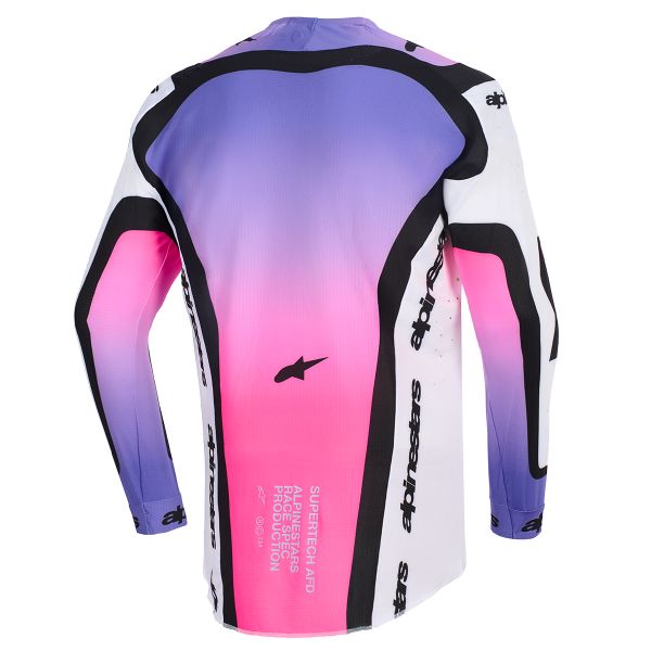Alpinestars Supertech Pro Vista Jersey White Purple Black