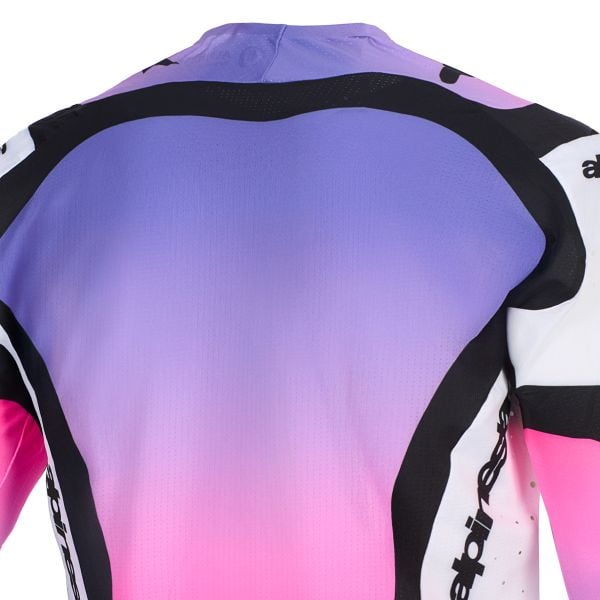 Alpinestars Supertech Pro Vista Jersey White Purple Black