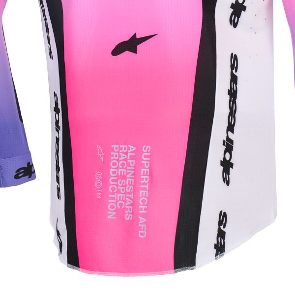 Alpinestars Supertech Pro Vista Jersey White Purple Black