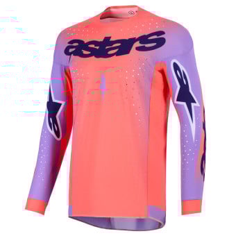 Maillot Cross Alpinestars Supertech Scenz Jersey Hot Coral Purple