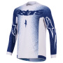 Maillot Cross Alpinestars Supertech Scenz Jersey Light Gray Dark Blue