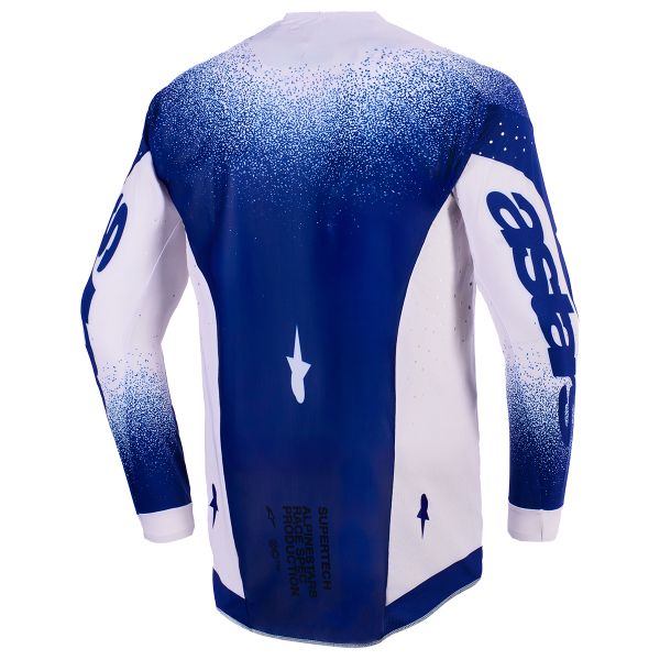 Alpinestars Supertech Scenz Jersey Light Gray Dark Blue